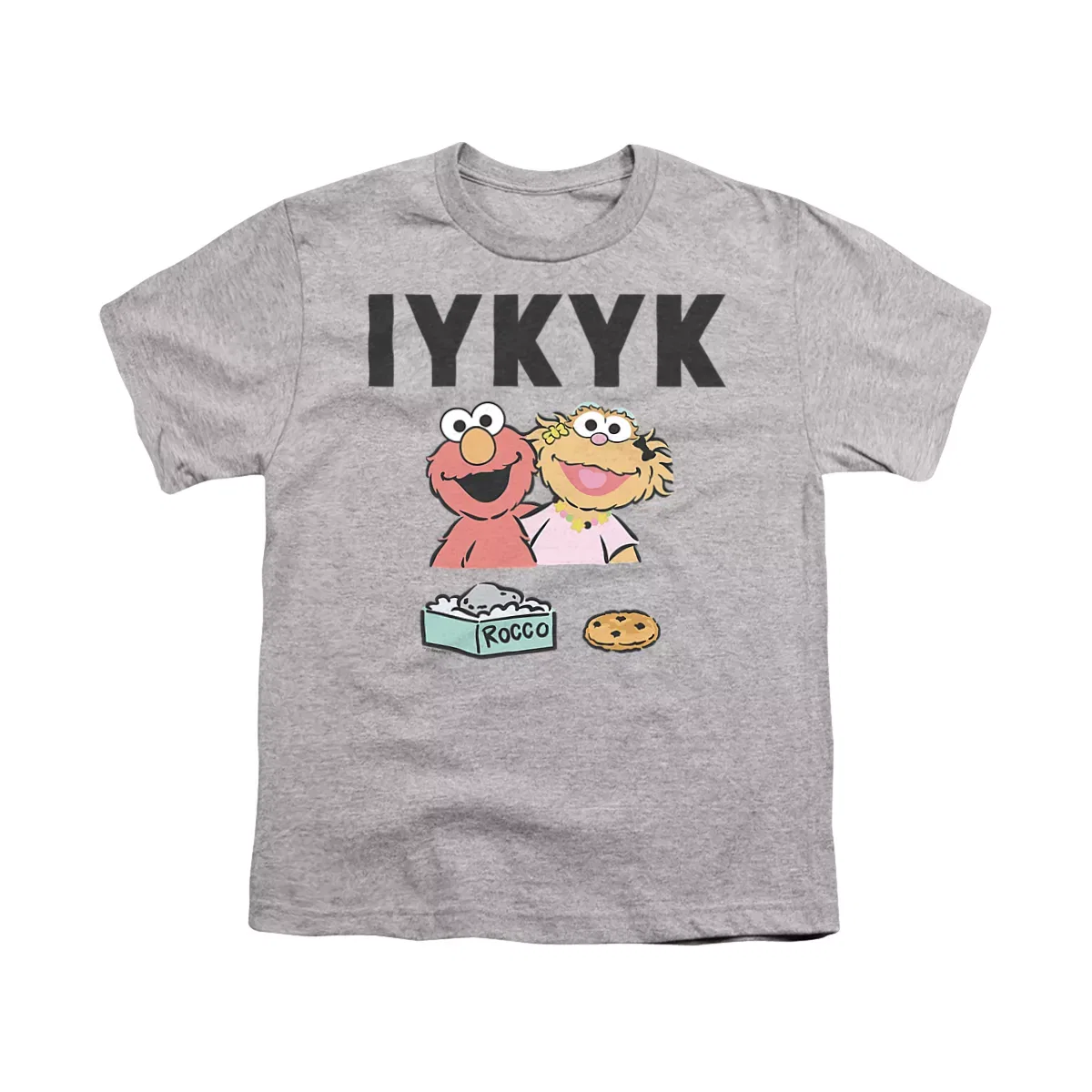 Детская футболка с принтом Sesame Street If You Know You Know, Athletic Heather