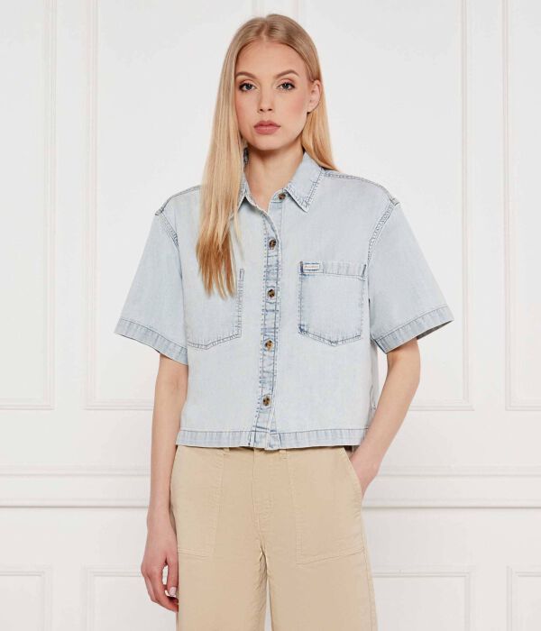 

Рубашка джинсовая Relaxed fit Guess Jeans, синий