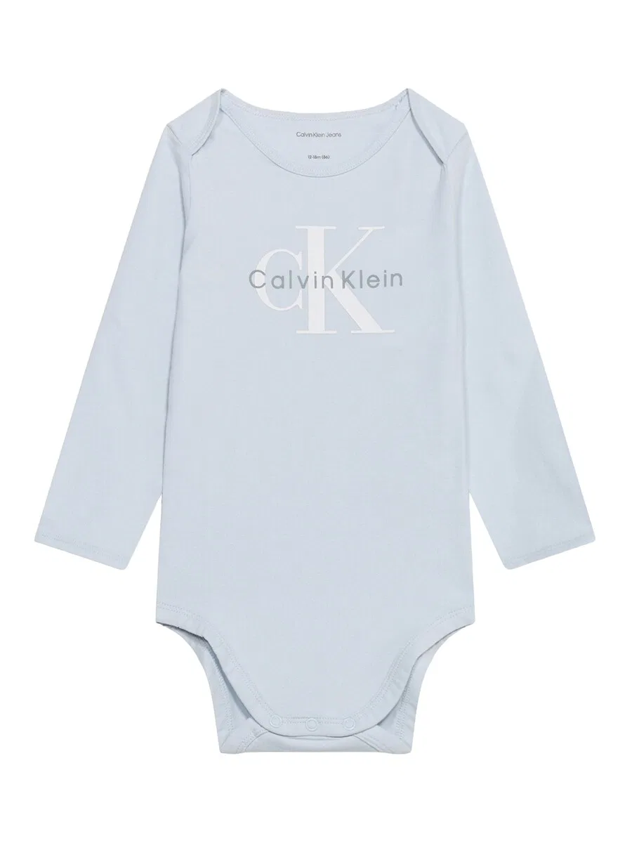 Комбинезон/боди Calvin Klein Jeans пастельно-голубого цвета