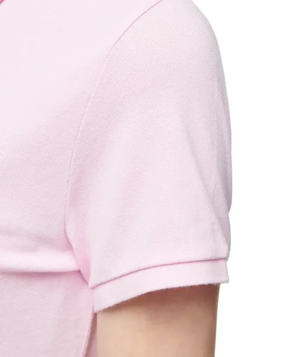 Поло с воротником, сетчатое, Slim Fit, Polo Ralph Lauren, розовый — фото 4