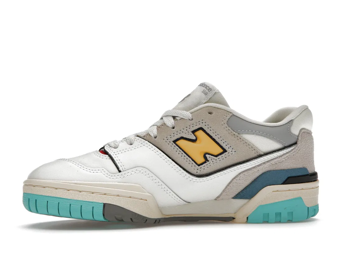 Детские кроссовки Lifestyle New Balance 550, Sea Salt Yellow Cream White Surf — фото 3