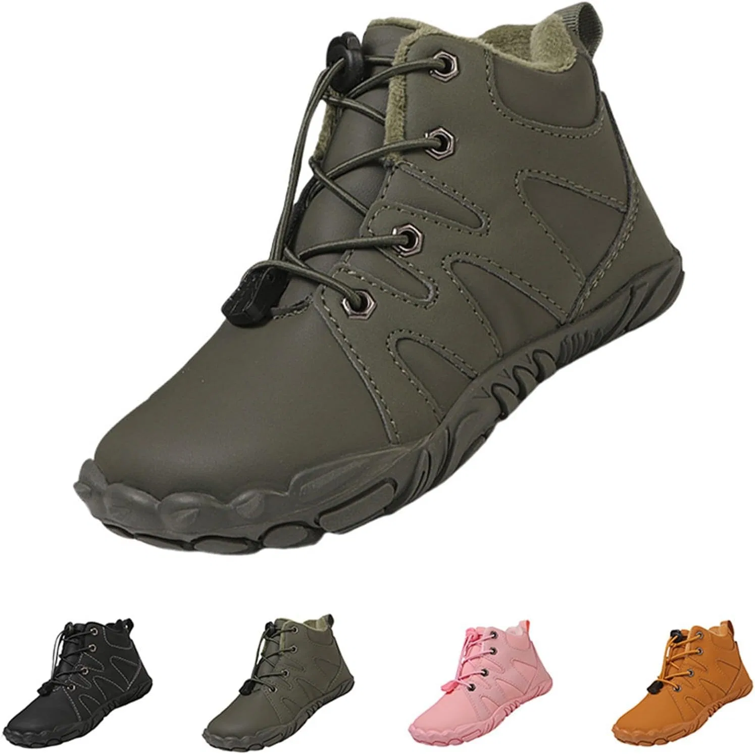 Детские зимние ботинки для мальчиков и девочек с принтом Barefoot Boots, Jn — фото 3