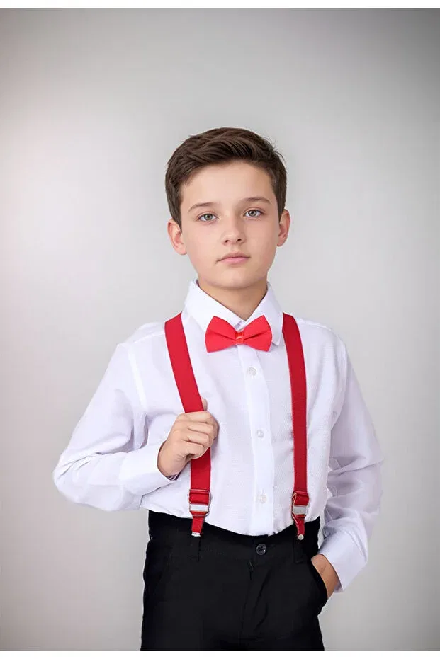 Детская рубашка для мальчиков с длинным рукавом Delfini Kids, Красный