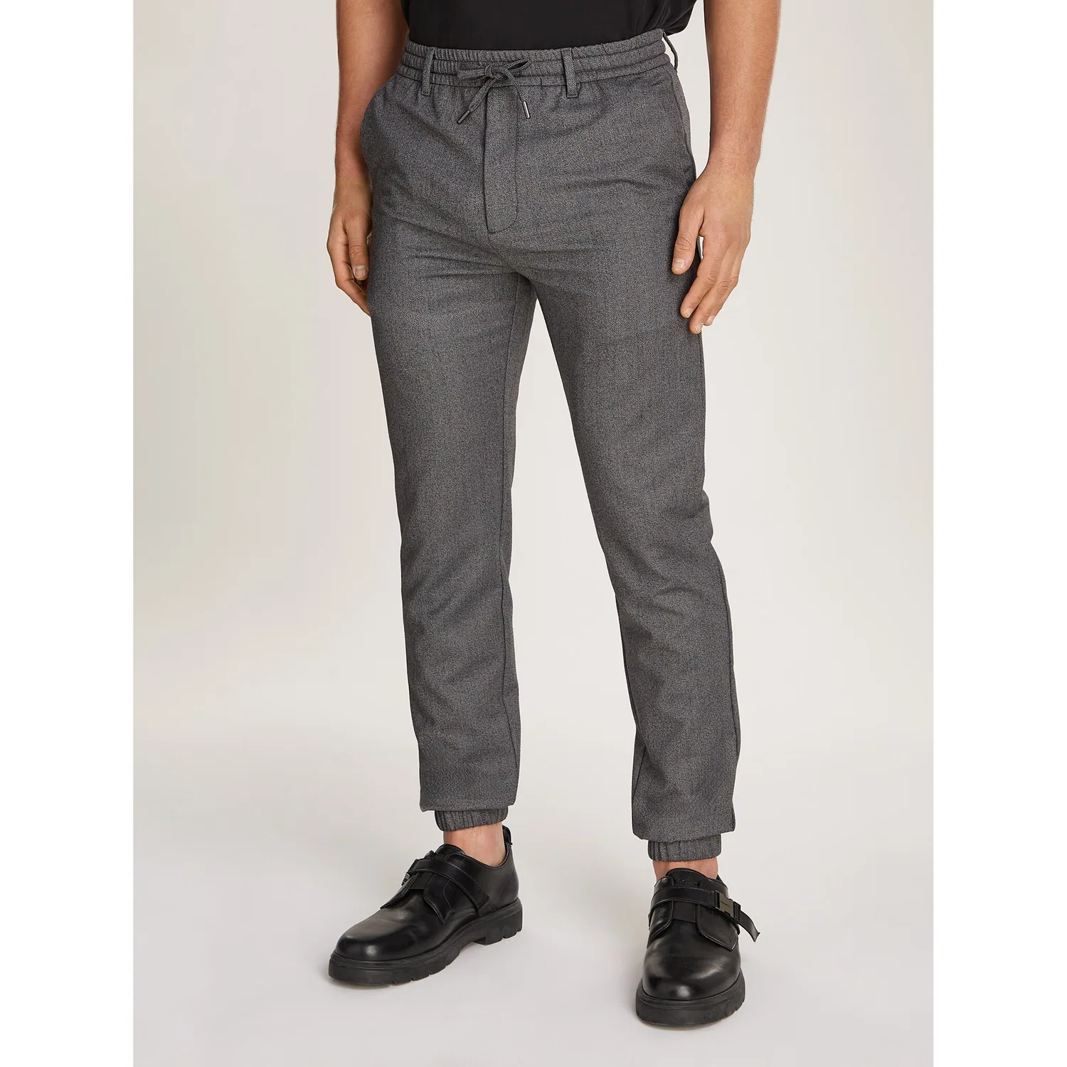 Мужские брюки для отдыха на эластичном поясе Calvin Klein, Black/White