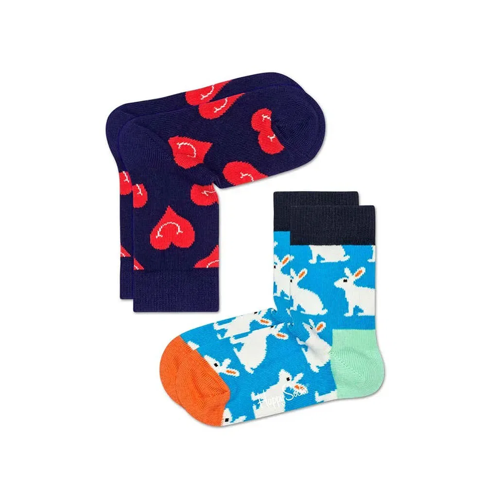 Носки Smiling Heart, 3 пары Happy Socks, синий