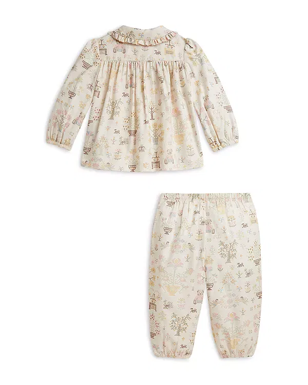 Детский комплект для новорожденных с принтом Polo Bear Ralph Lauren, мультиколор — фото 2