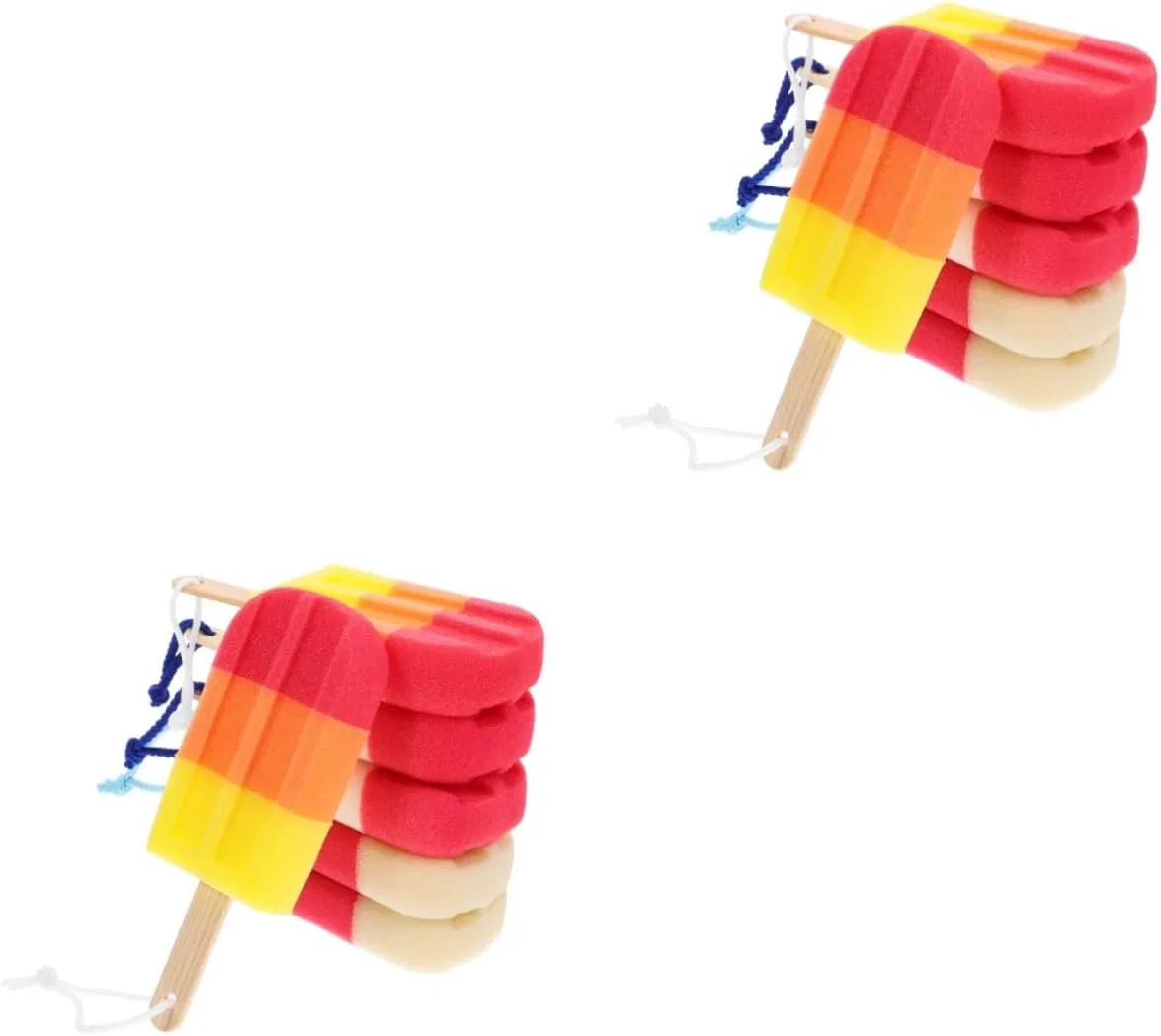 Мочалка для душа Ice Cream, GLEAVI, набор 12 шт, 21x8.5x3.5 см