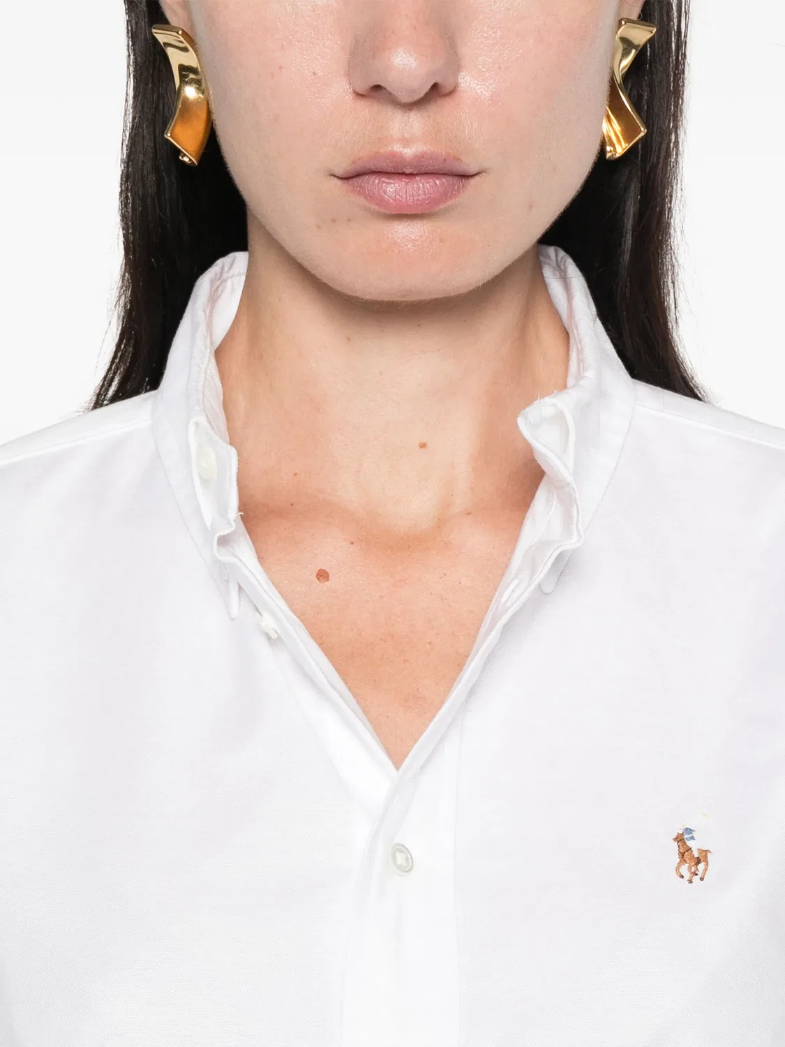 Рубашка с пуговицами Polo Ralph Lauren, белый — фото 3