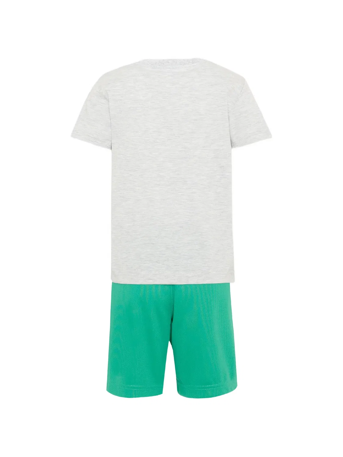 Спортивный костюм с шортами и логотипом Nike Kids, серый — фото 2