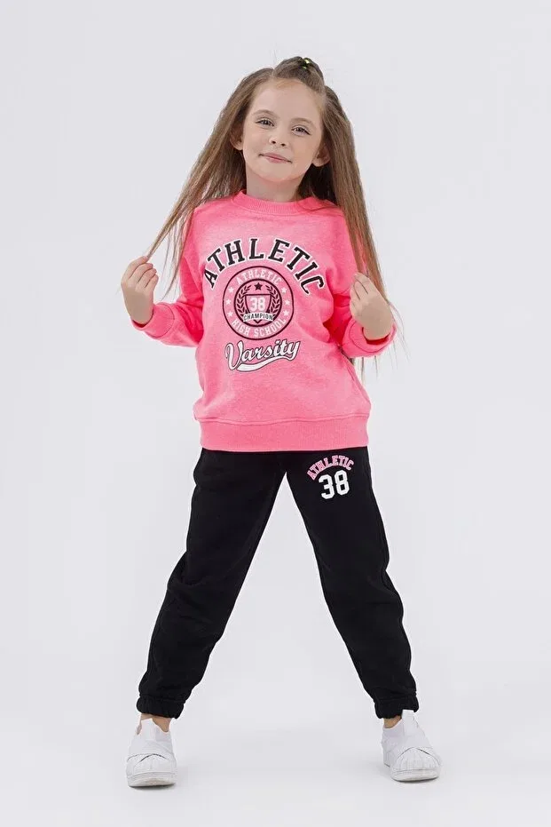 Детский комплект спортивного костюма с длинным рукавом Dmb Boys & Girls, Pink