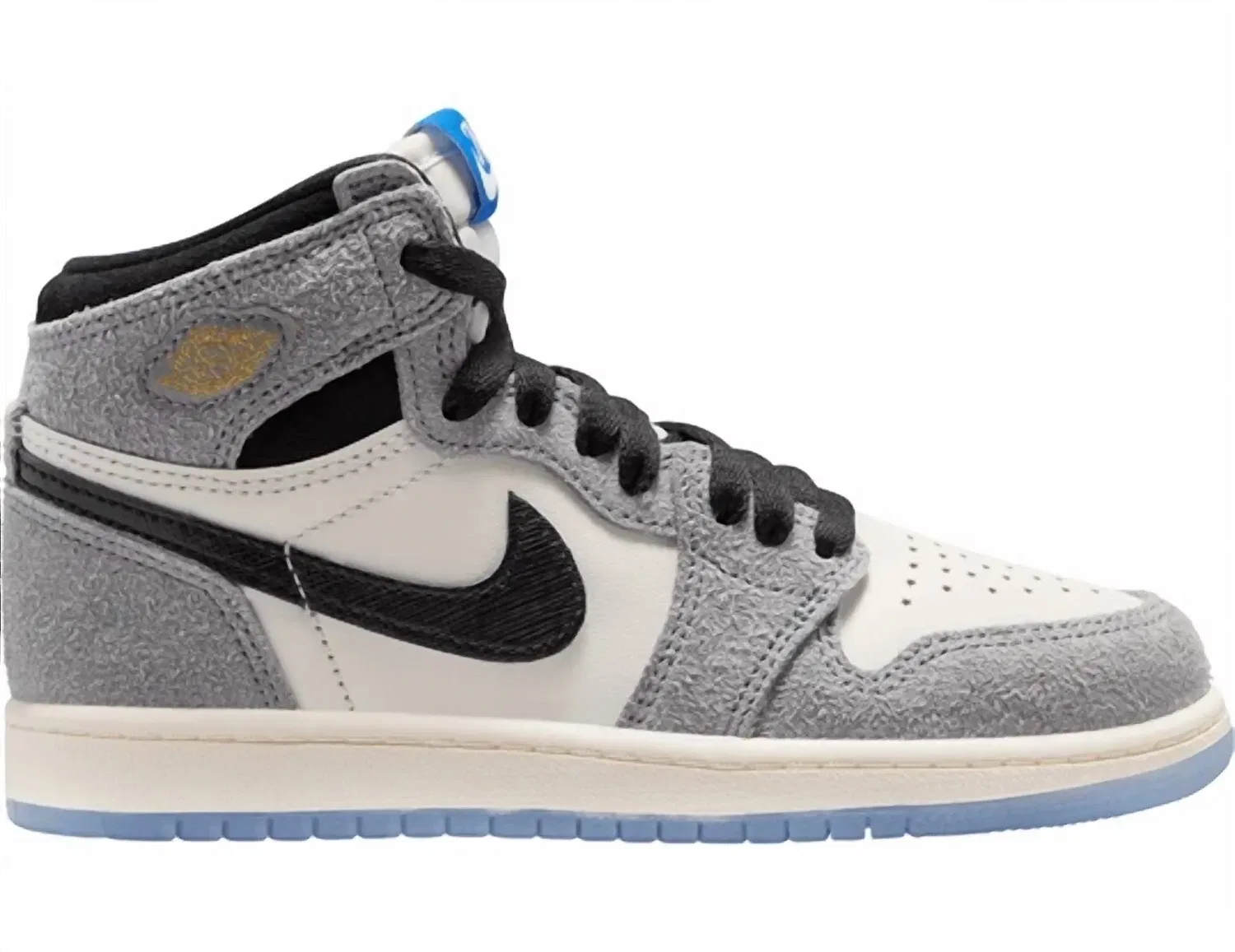 Детские кроссовки Jordan 1 Retro High OG All-Star, Grey/ Black-Sail-Game Royal