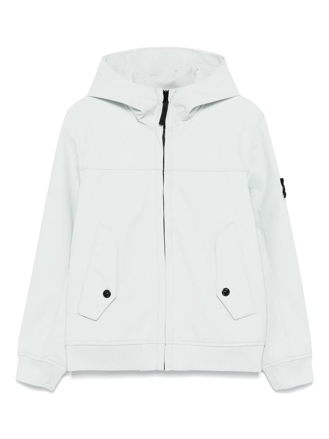 Куртка с капюшоном и значком-компасом Stone Island, светло-голубой