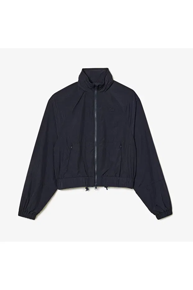 Пальто-пуховик Lacoste Hde-Blue, с капюшоном, темно-синий — фото 4