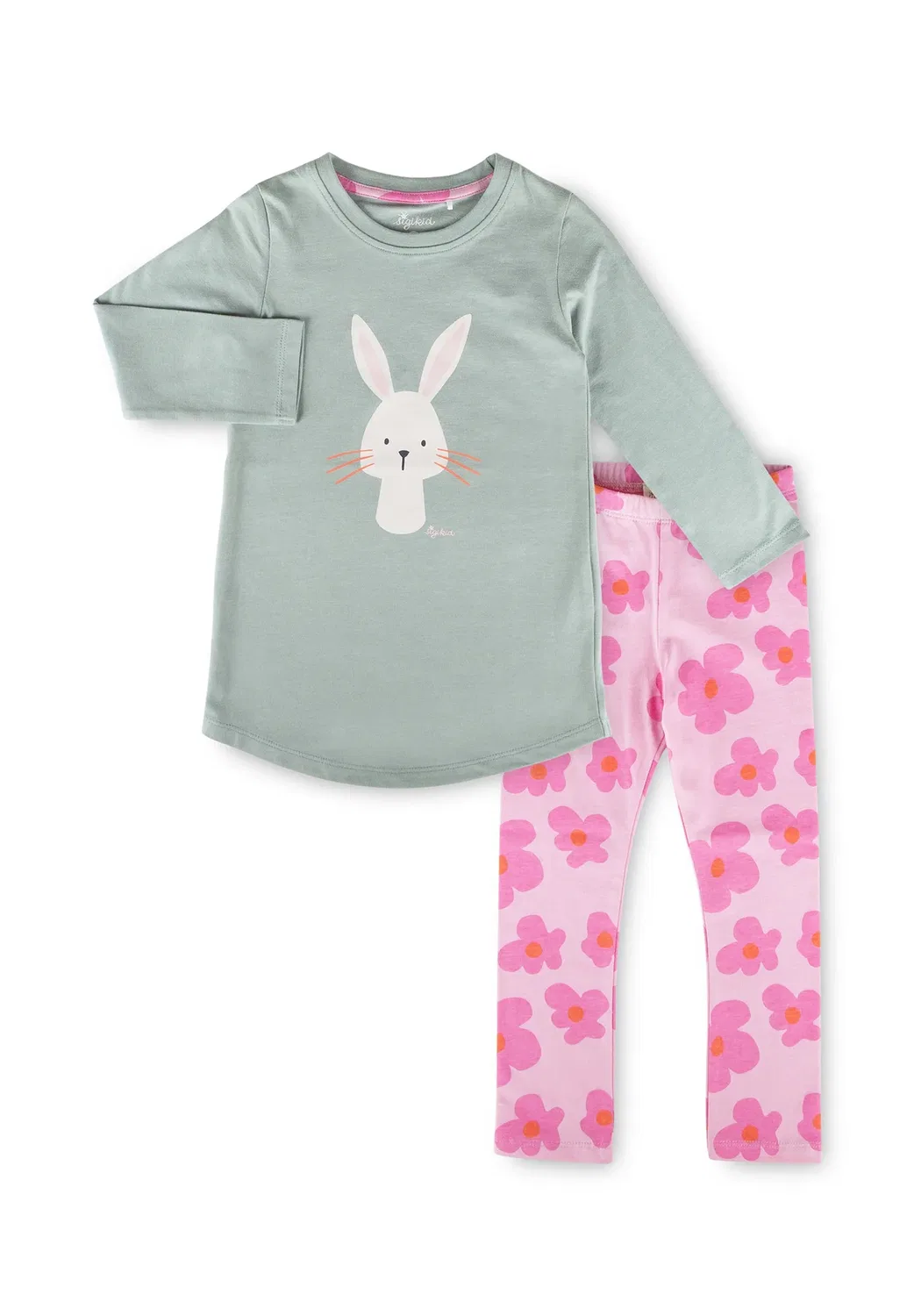 Pajama nachtwäsche set - пижамный комплект Sigikid, Salbeigrün Pink