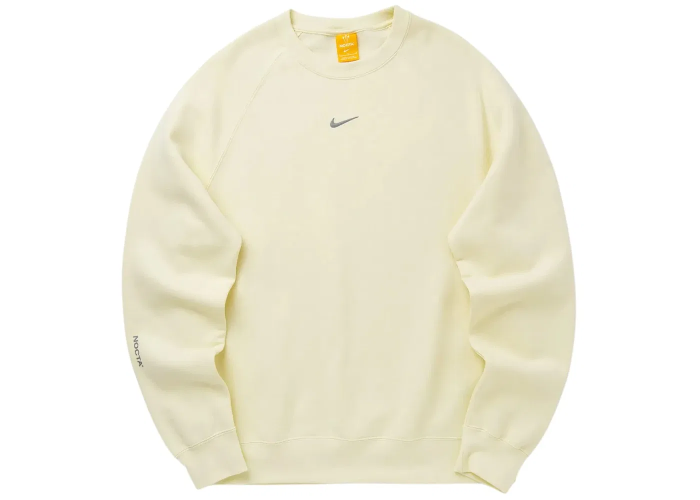 Мужской свитшот с флисом Nike x NOCTA CS Fleece Crewneck Alabaster/Stealth, Alabaster Stealth