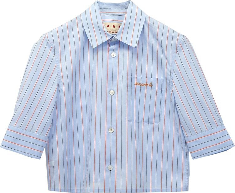 

Рубашка Marni Short-Sleeve Shirt 'Iris Blue', синий