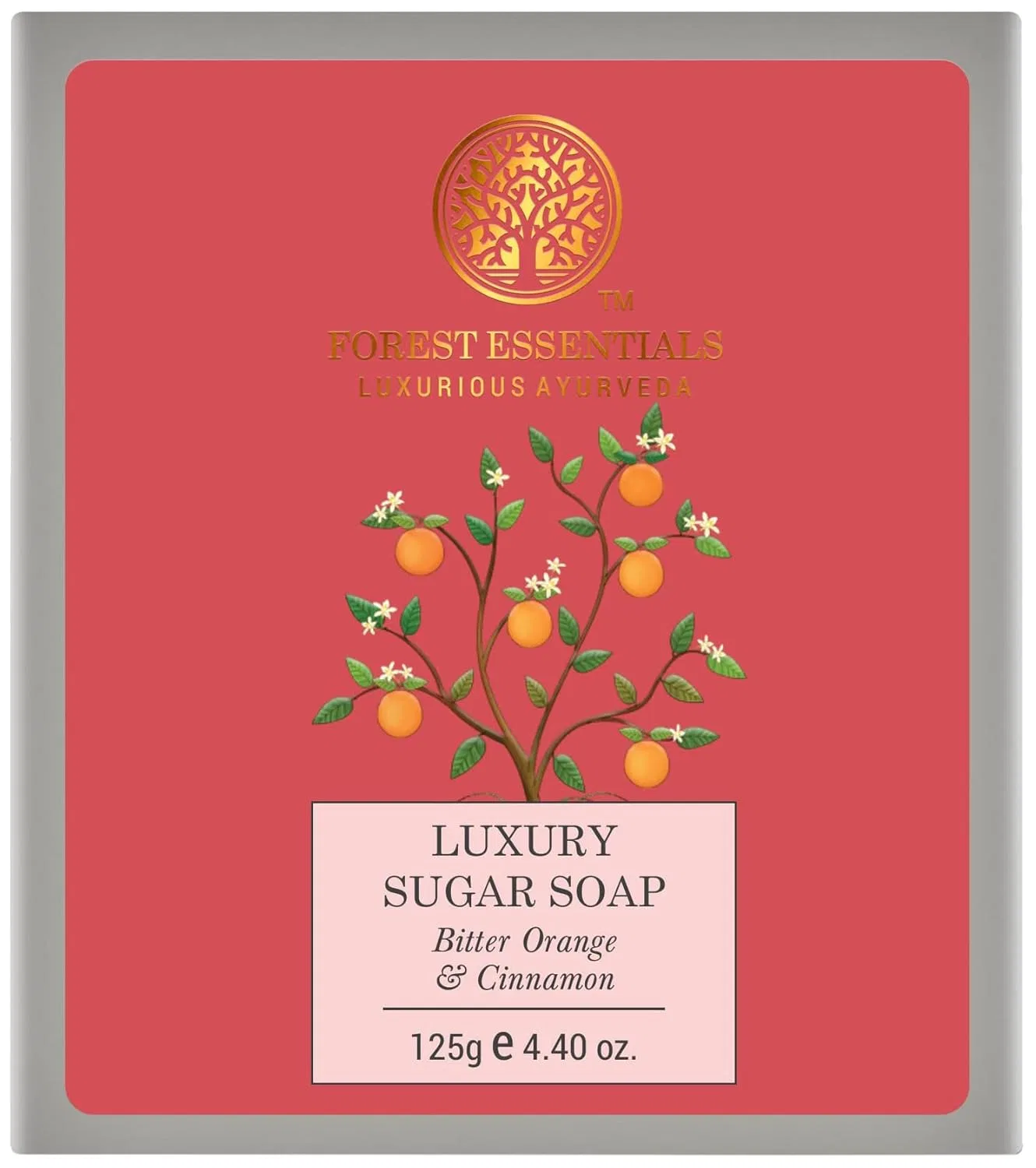 Сахарное мыло Bitter Orange and Cinnamon, Forest Essentials, 125 г
