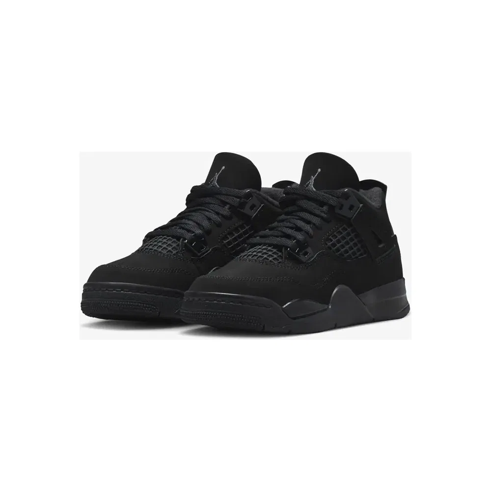 Детские кроссовки баскетбольные Air Jordan 4 Retro 'black Cat' (Ps) Nike — фото 4