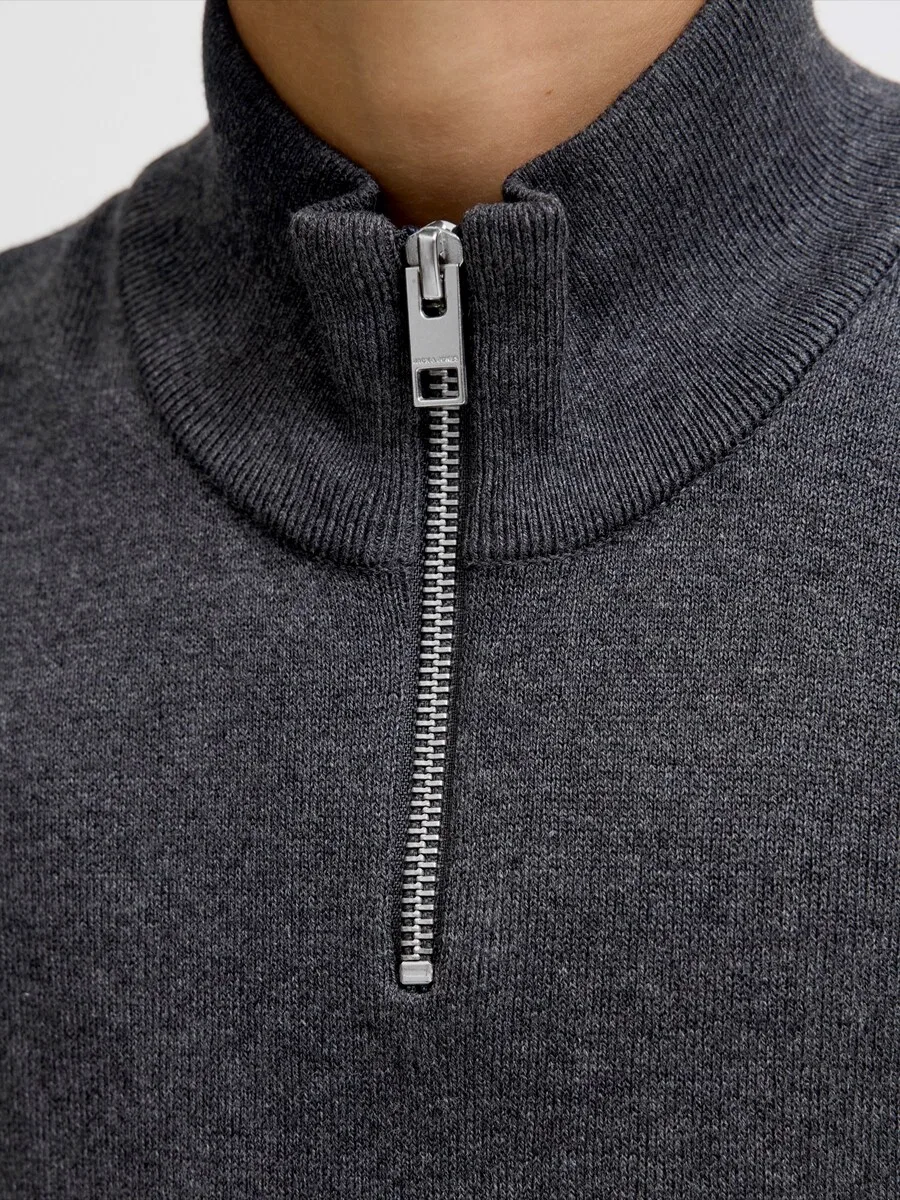 Детский свитер Jack & Jones Junior 'JJEEmil' темно-серого цвета — фото 3