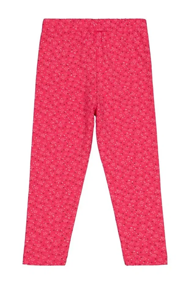 Детские леггинсы для девочек с принтом Crispy flower printed Civil Girls, Fuchsia — фото 2