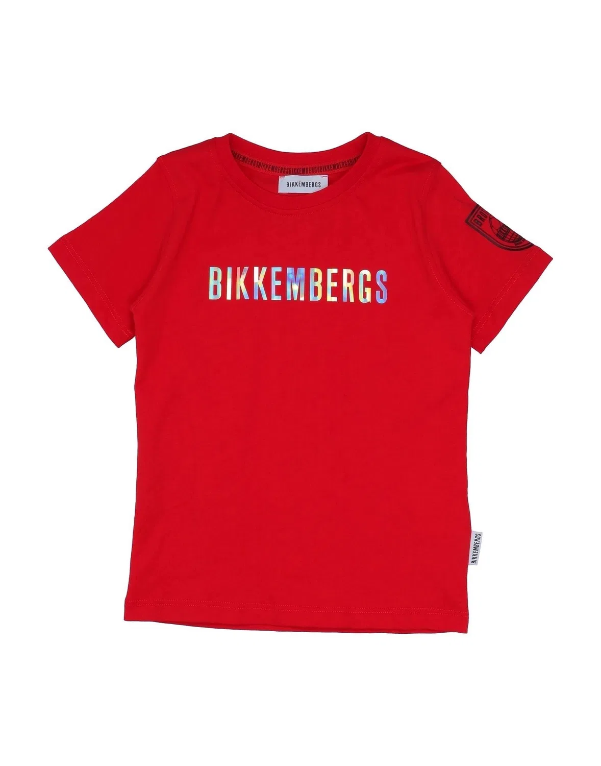 Детская футболка для мальчиков с принтом Bikkembergs, красный