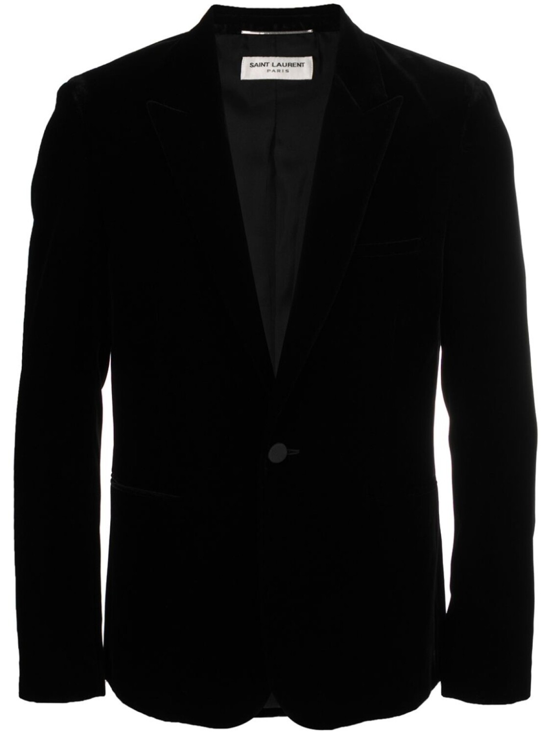 

Saint Laurent бархатный пиджак-смокинг, черный