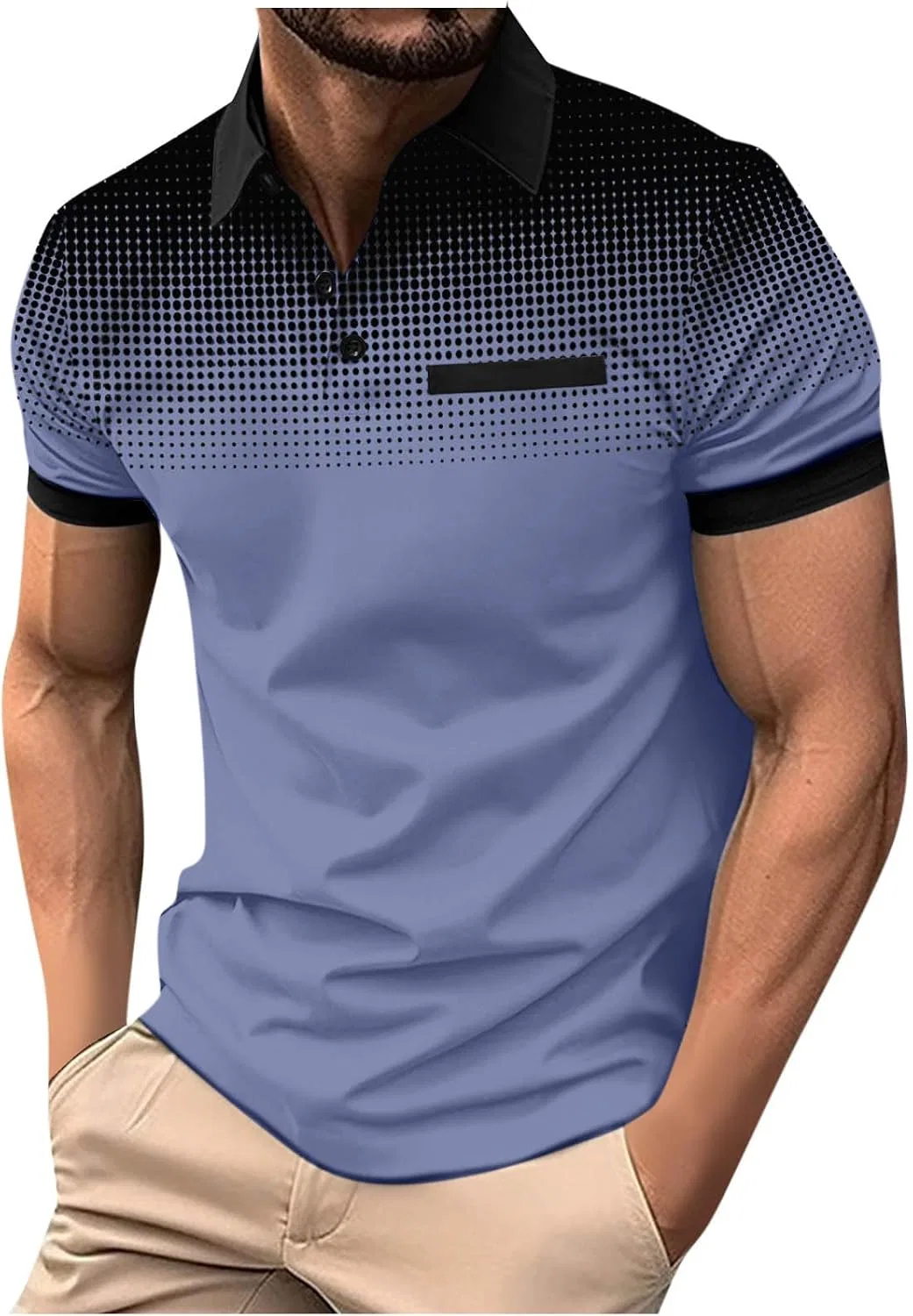 Мужская футболка с цветовыми блоками Slim Fit Athletic Tee, Navy