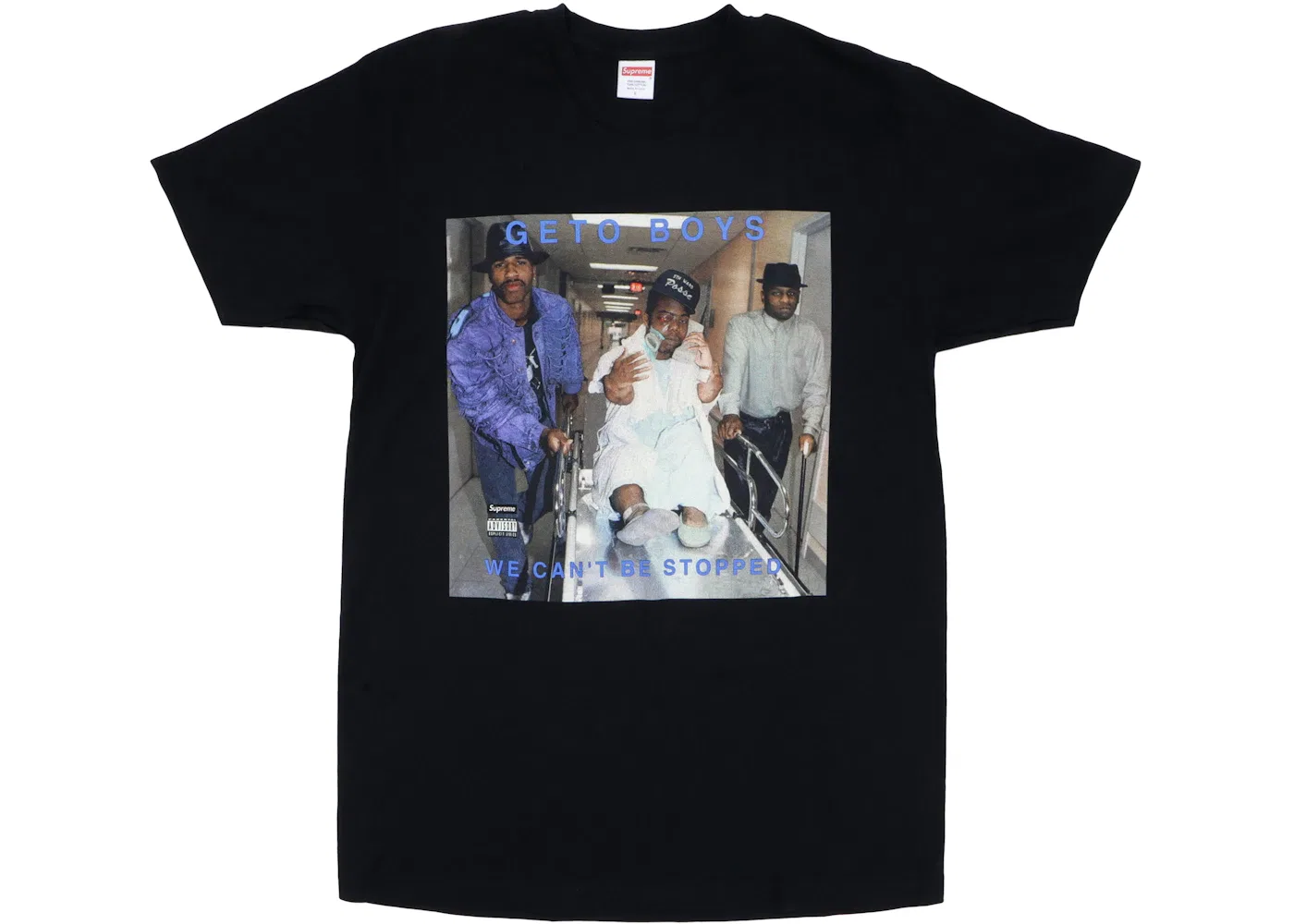 Мужская футболка с принтом Supreme Rap A Lot Records Geto Boys Tee, Black