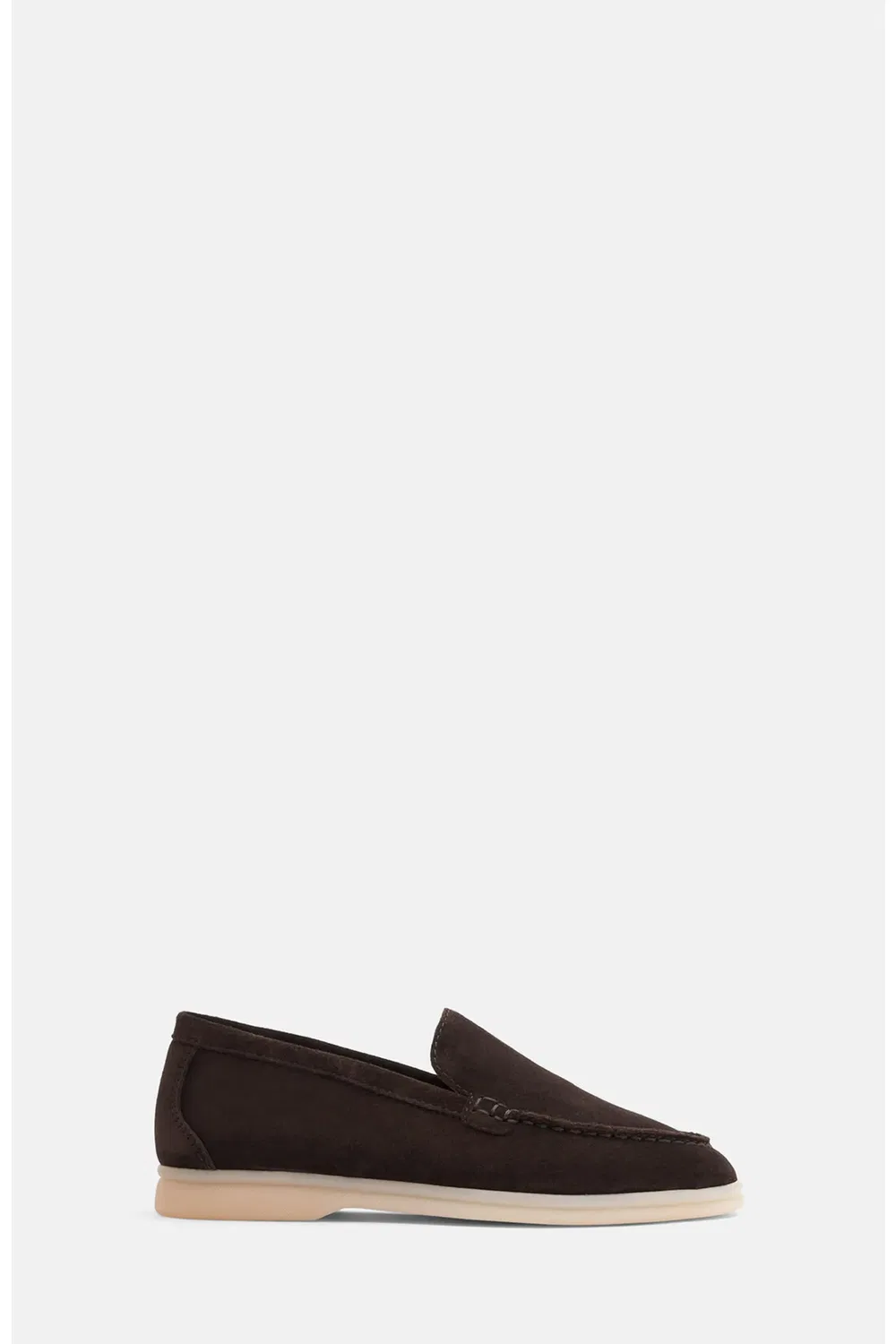 Детские туфли лоферы на плоской подошве Ludovica SCAROSSO, Brown - Suede