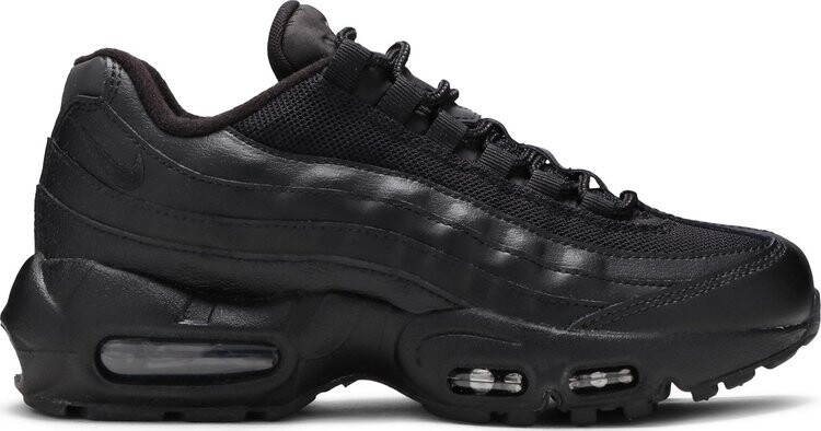

Кроссовки Nike Air Max 95 Recraft GS 'Triple Black', черный