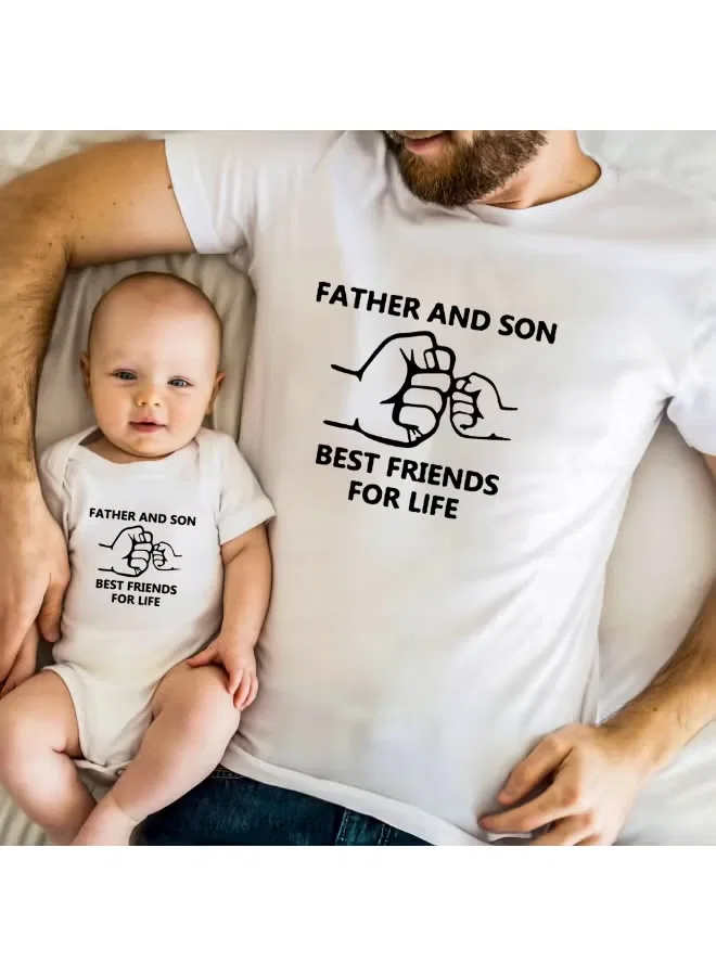 Комплект футболок с принтом Best Friend for Life Matching Family Outfits, белый — фото 2