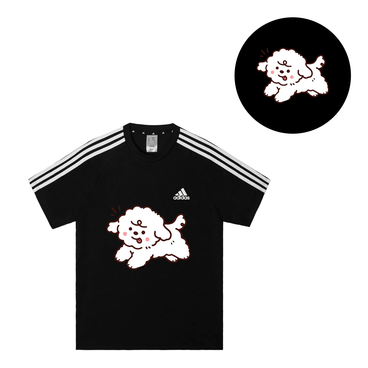 Мужская футболка с принтом Adidas Football Adidas, Black — фото 3