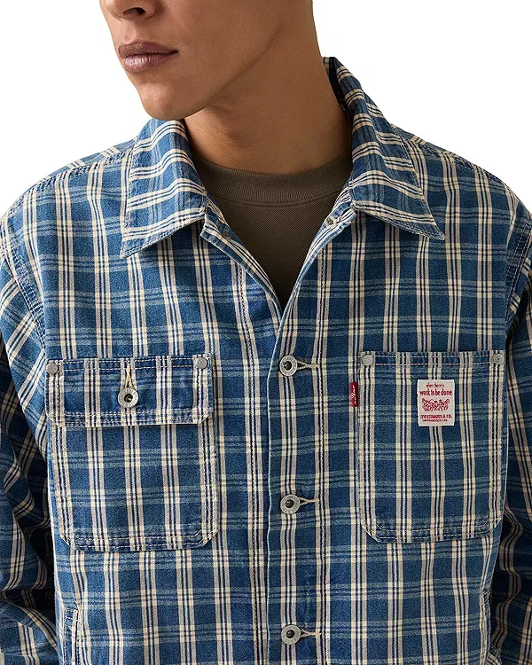 Мужская куртка в клетку Sunrise Check Trucker Levi's, Summer Check Trucker — фото 4