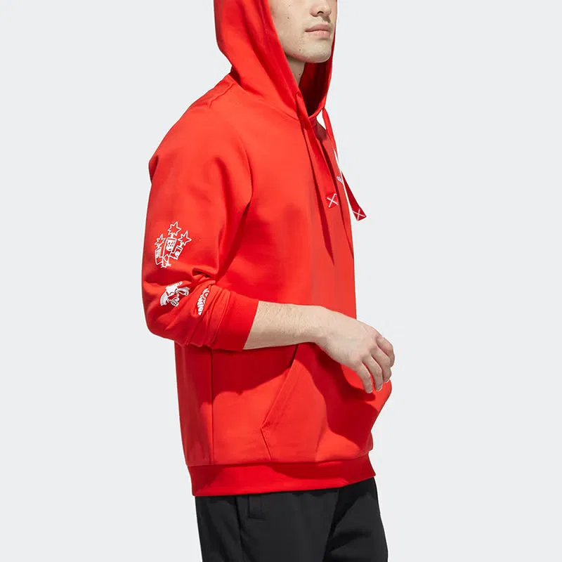 Худи с принтом Adidas Neo Artist, красный — фото 4