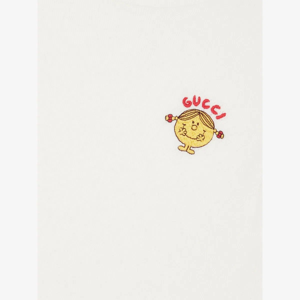 Хлопковая футболка Little Miss с логотипом, размер 6-12 лет Gucci, белый — фото 2