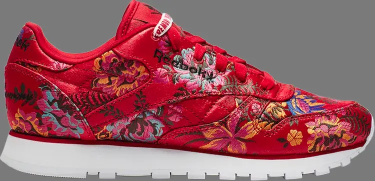 

Кроссовки opening ceremony x classic leather premium 'red' Reebok, красный