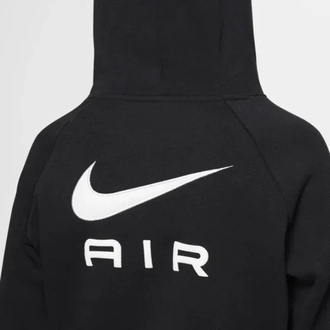 Детское худи для девочек с длинным рукавом Nike NSW Air, черный — фото 4