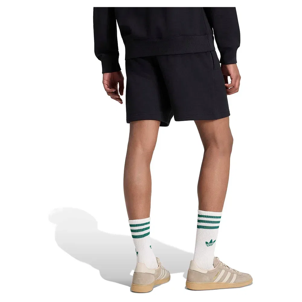 Шорты флисовые Trefoil Essentials Adidas Originals, черный — фото 2