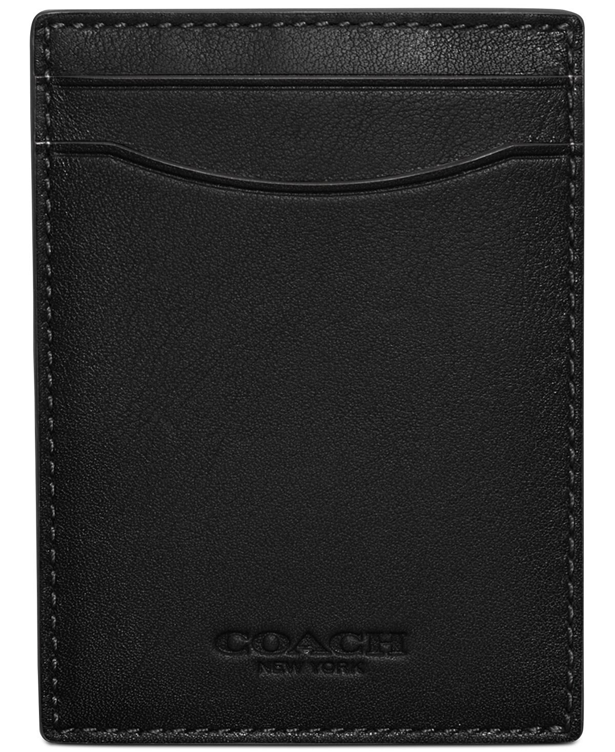 

Чехол для карты с зажимом для денег COACH, черный