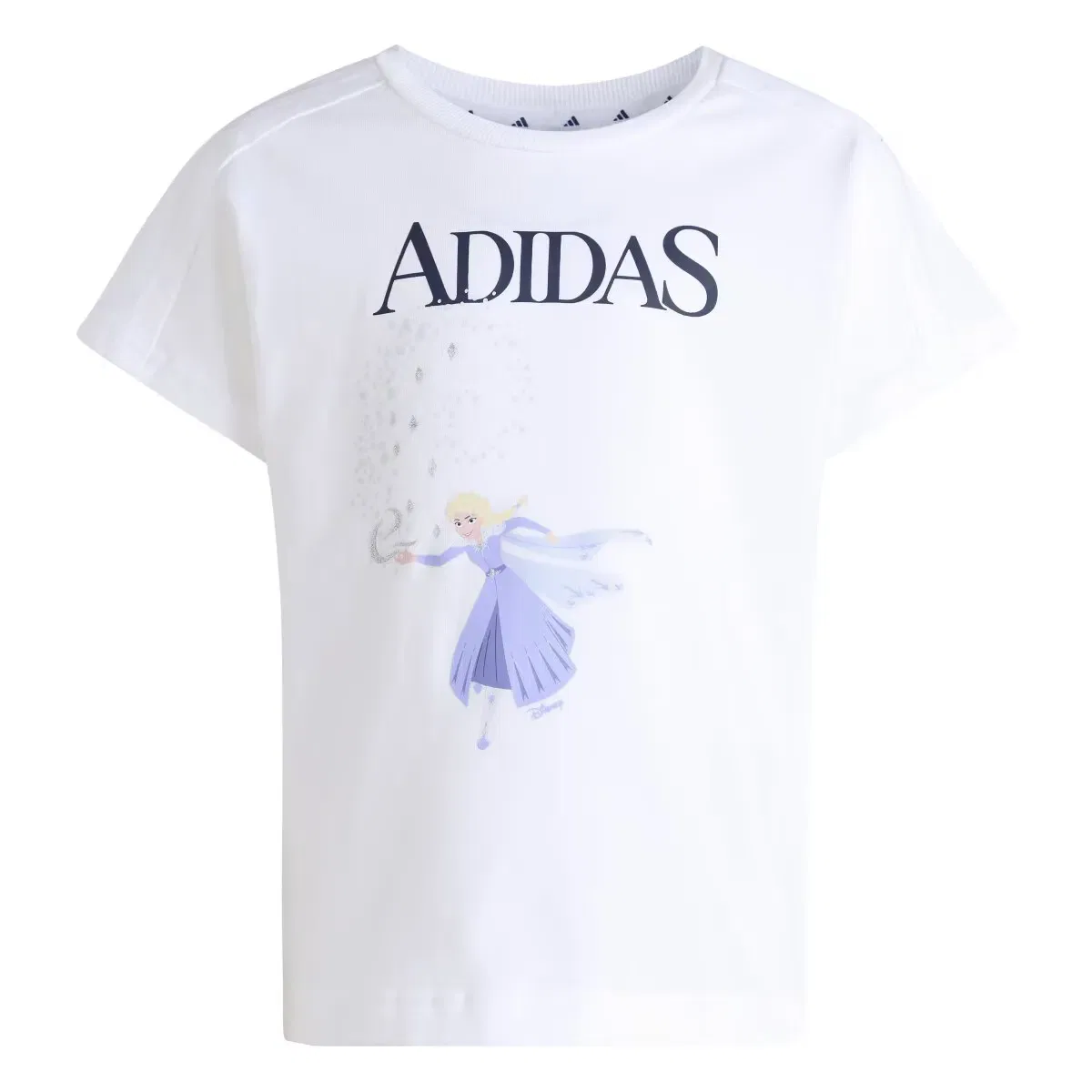Детская футболка для девочек хлопковая adidas, Blanco — фото 2
