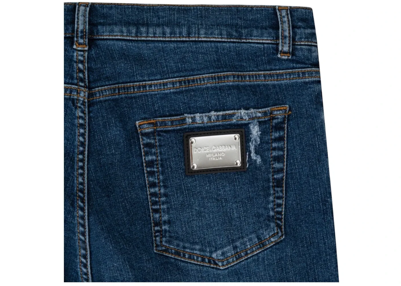 Мужские джинсы с принтом Graffiti Distressed Dolce & Gabbana, Blue — фото 3