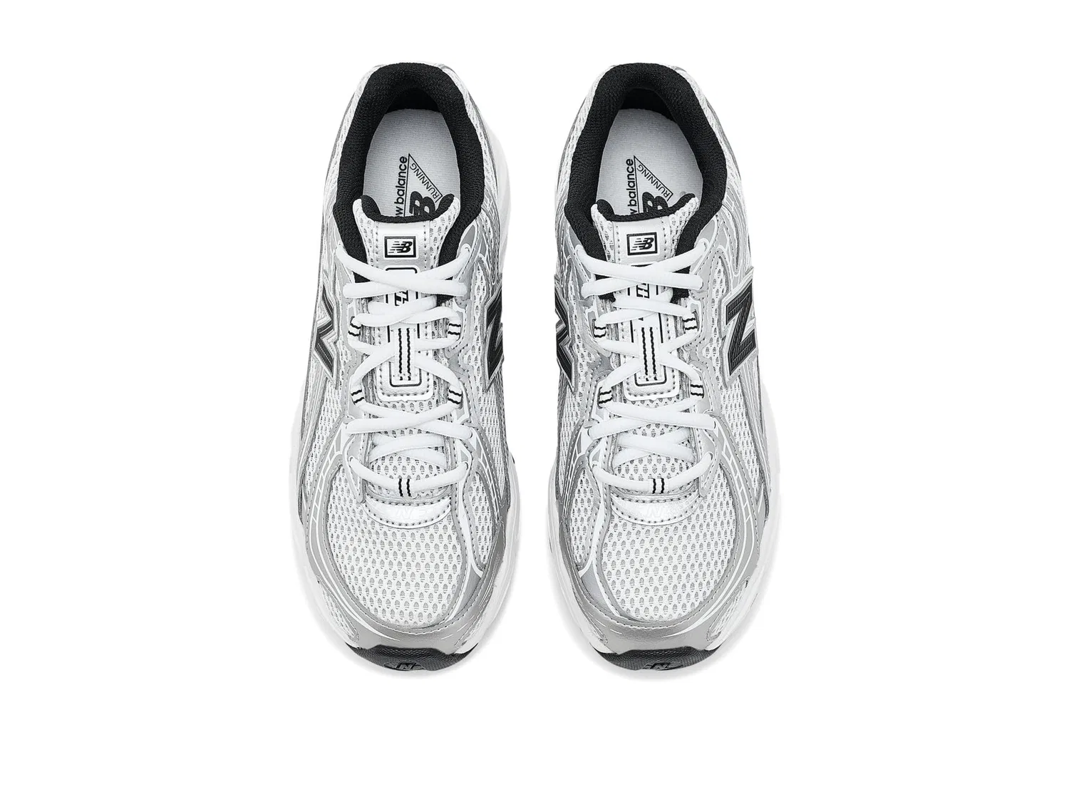 Кроссовки 740 Lace (для маленьких и больших детей) New Balance Kids, Silver Metallic/Black — фото 3