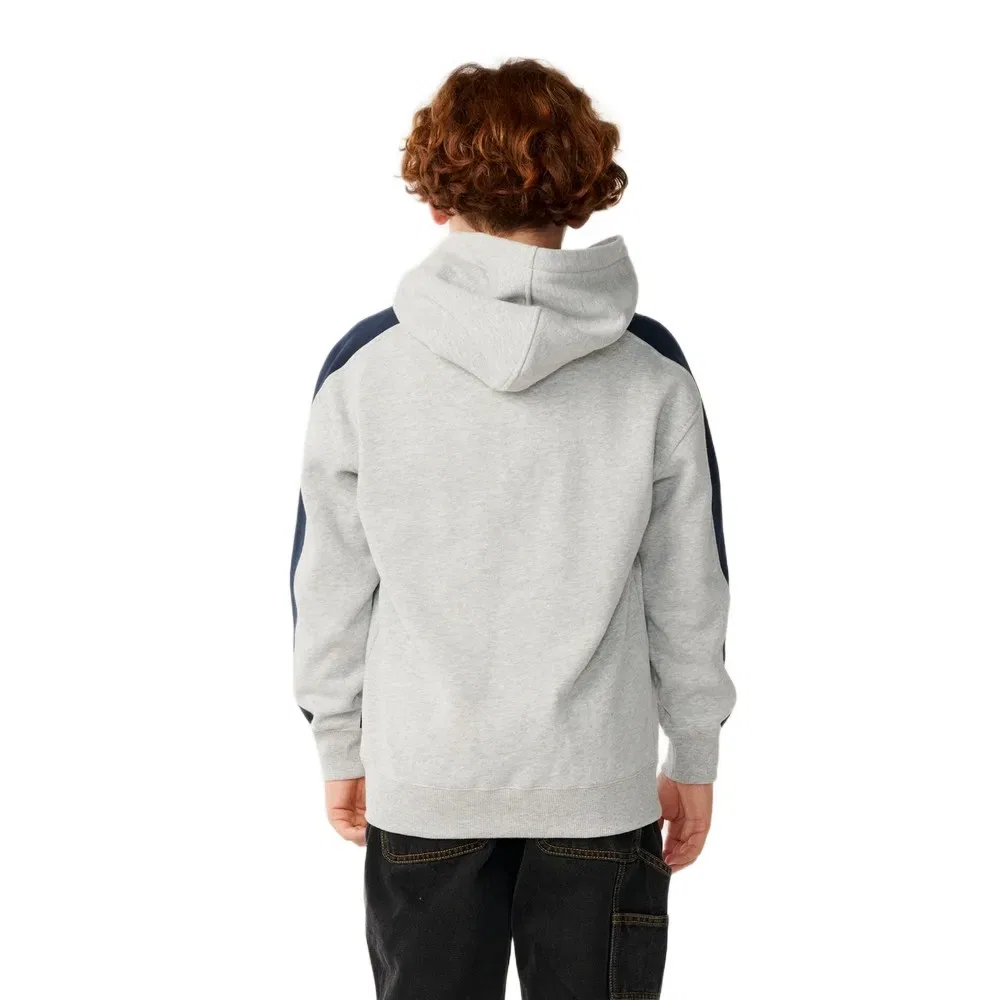 Детское худи на молнии с принтом Archive Panel Hoodie Rip curl, Grey — фото 2