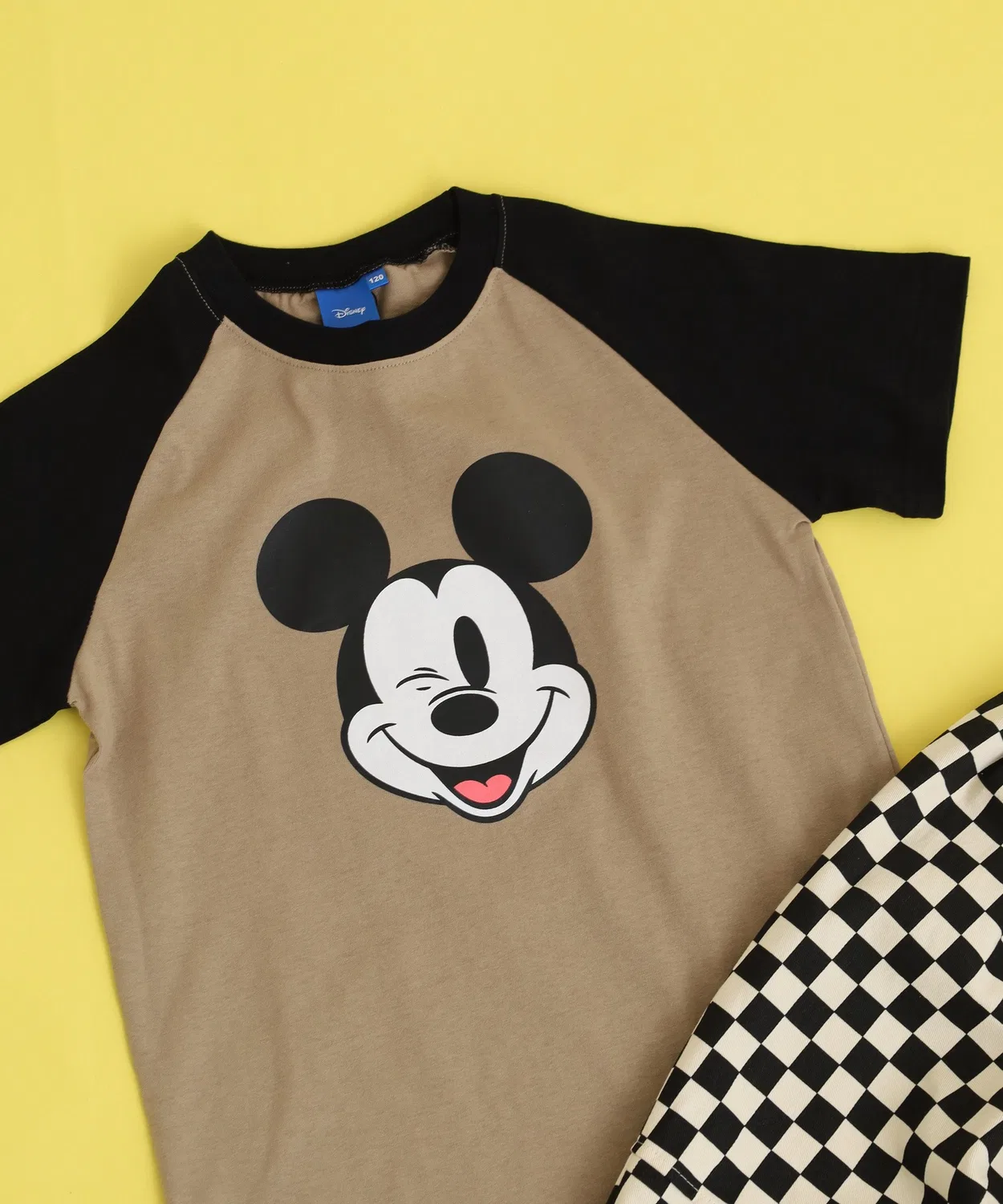 Детская футболка с принтом Микки Мауса Mickey Mouse, Beige