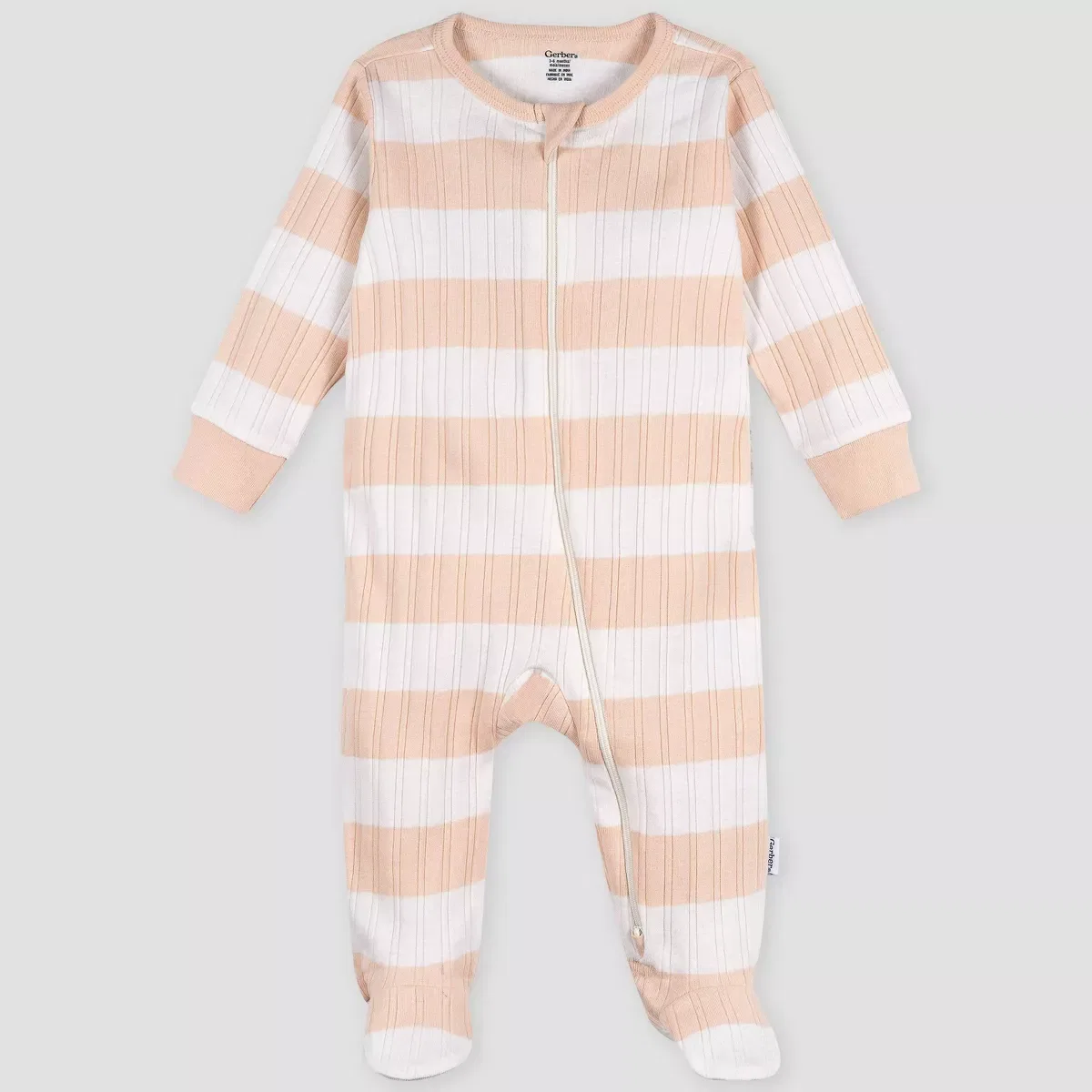 Детский комбинезон для мальчиков полосатый Gerber Childrenswear, Pink