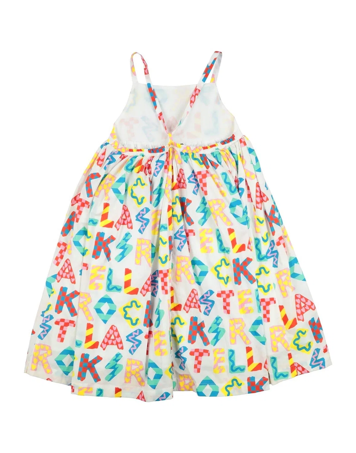 Детское платье для девочек хлопковое Stella Mccartney Kids, белый — фото 2