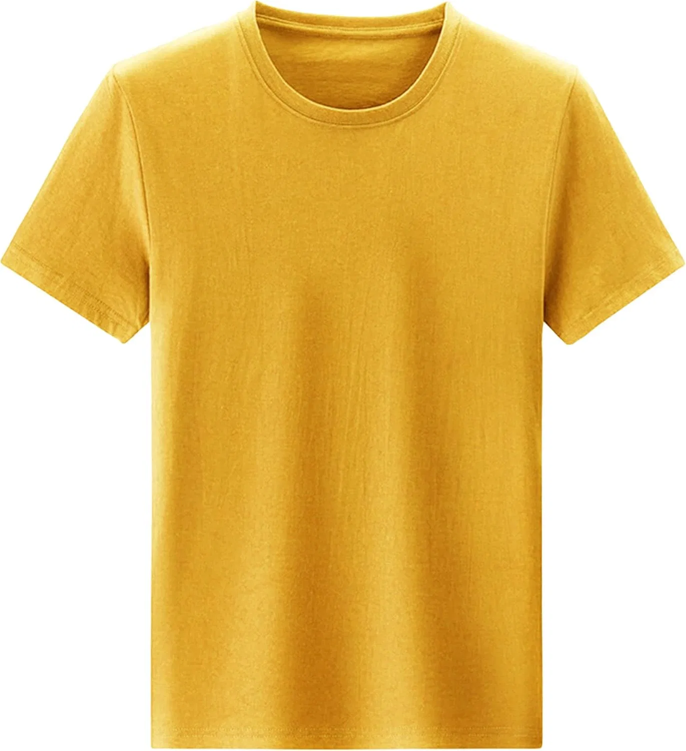 Мужская хенли футболка с коротким рукавом Slim Fit, Yellow