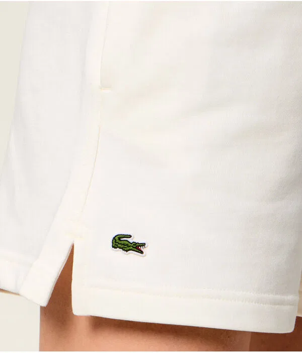 Шорты женские Lacoste Ecru, Regular Fit, хлопковые — фото 4