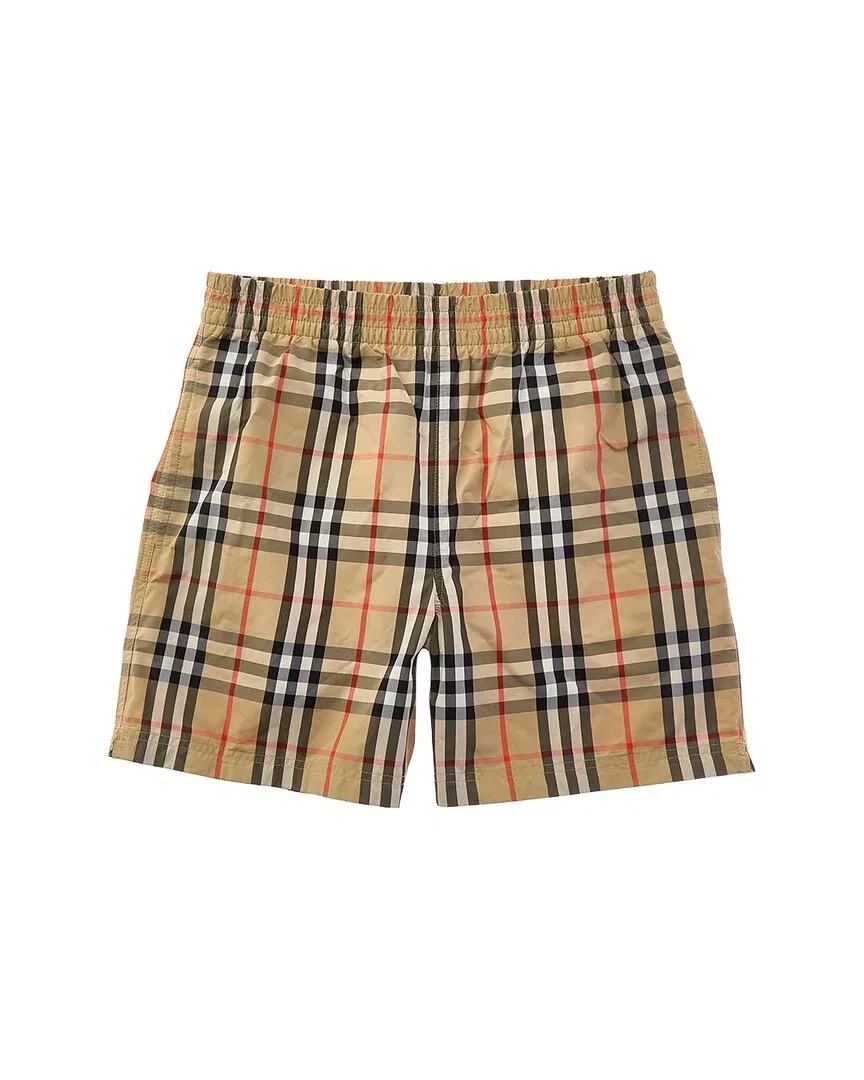 Детские шорты для плавания с эластичным поясом Burberry Check, коричневый
