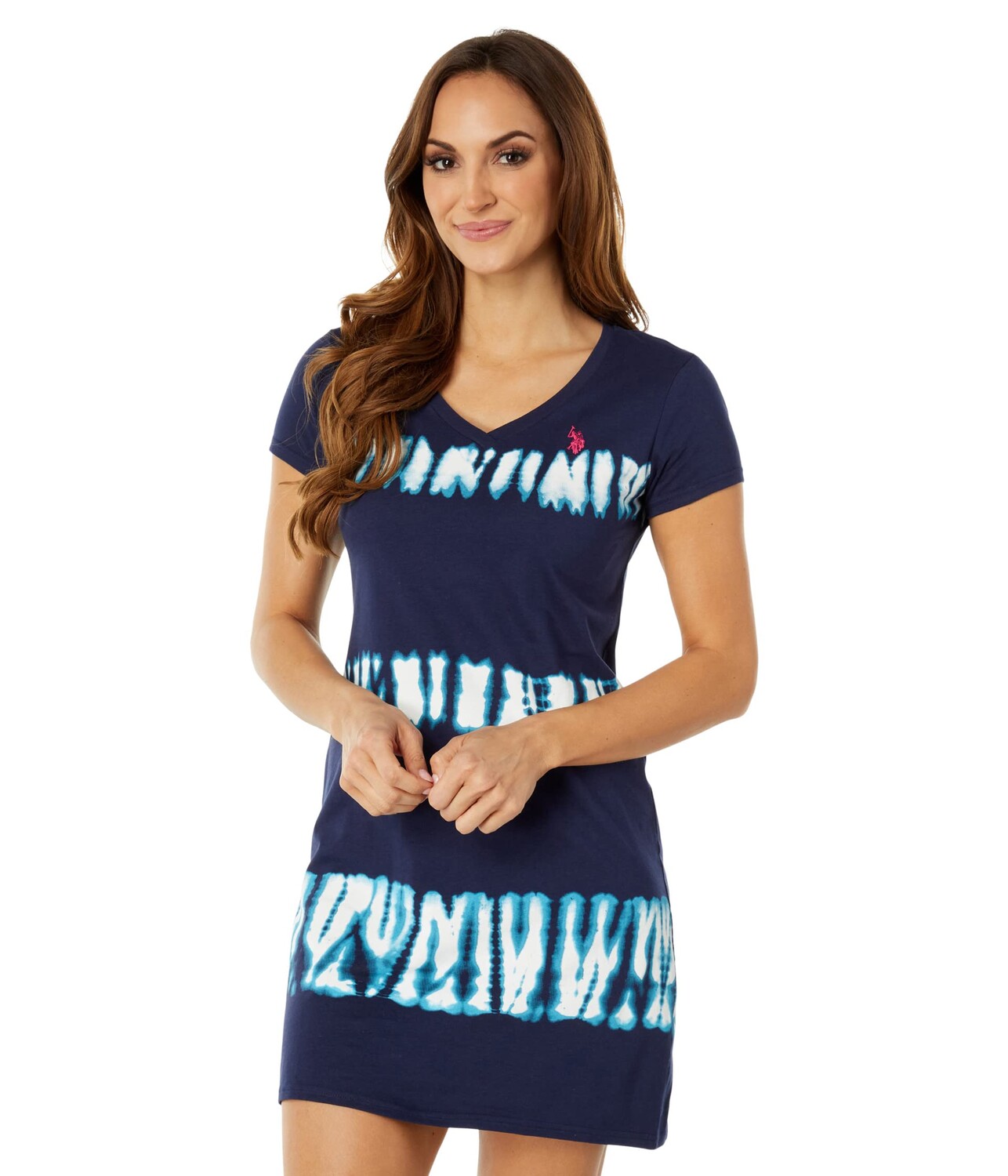 

Платье U.S. POLO ASSN., Tie-Dye Stripe Sneaker Dress